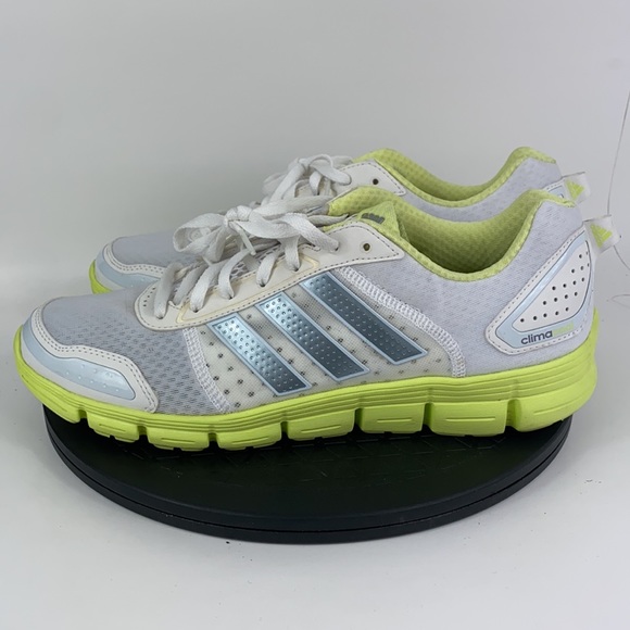 Adidas Climacool Aerate 3 White/Neon Running Shoes G98528 Women's Size 12 - Picture 8 of 13